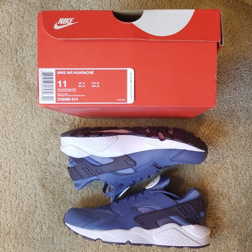 New nike air huarache size 11 mens 318429-414